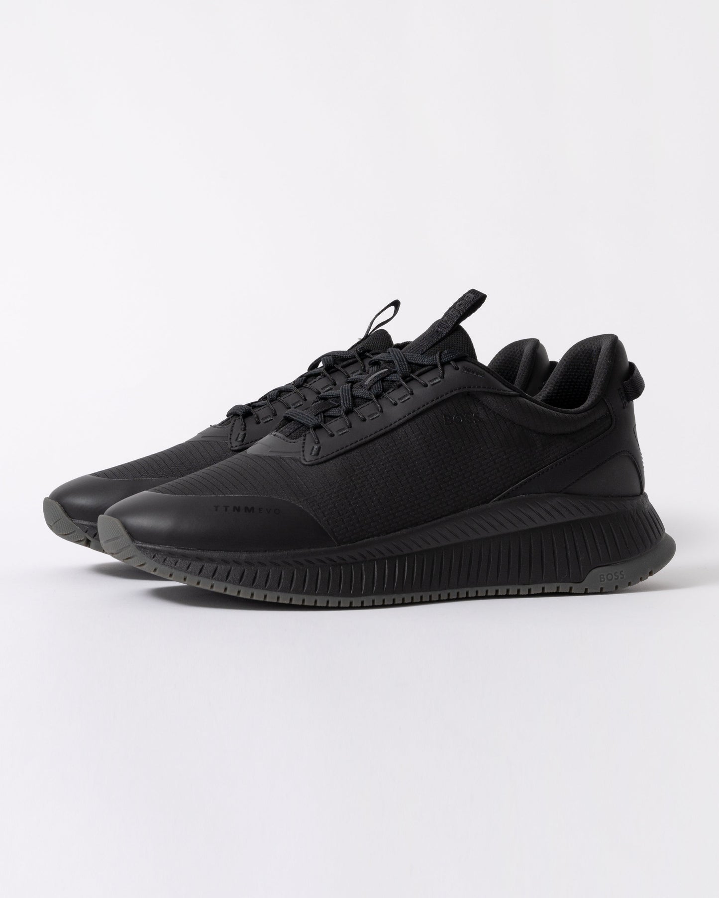BOSS Orange TTNM EVO Runn Mens Mesh Upper Trainers - Black 005
