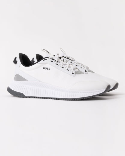 BOSS Orange TTNM EVO Runn Mens Mesh Upper Trainers - Open White 121