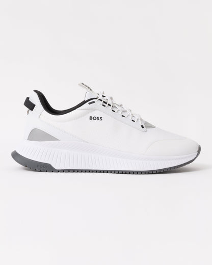 BOSS Orange TTNM EVO Runn Mens Mesh Upper Trainers - Open White 121