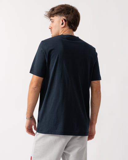 BOSS Orange Te Container Mens Graphic Print T-Shirt - Dark Blue 404