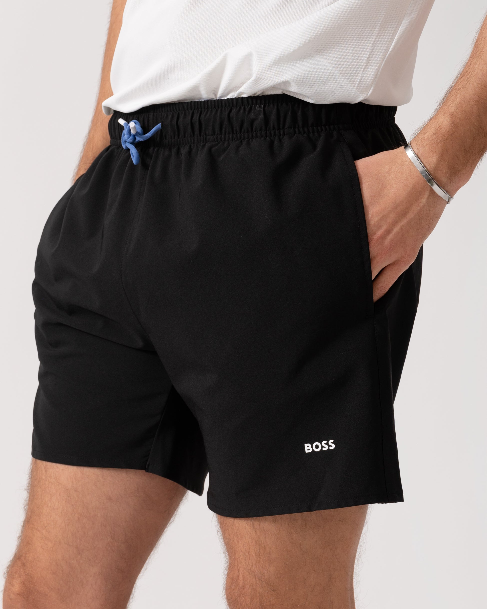BOSS Orange Tio Mens Swim Shorts - Black 003 detail