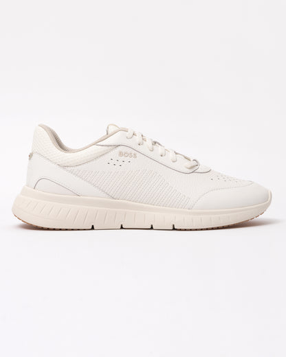 BOSS Orange Titanis_Runn_ltmx Mens Trainers - Open White 110