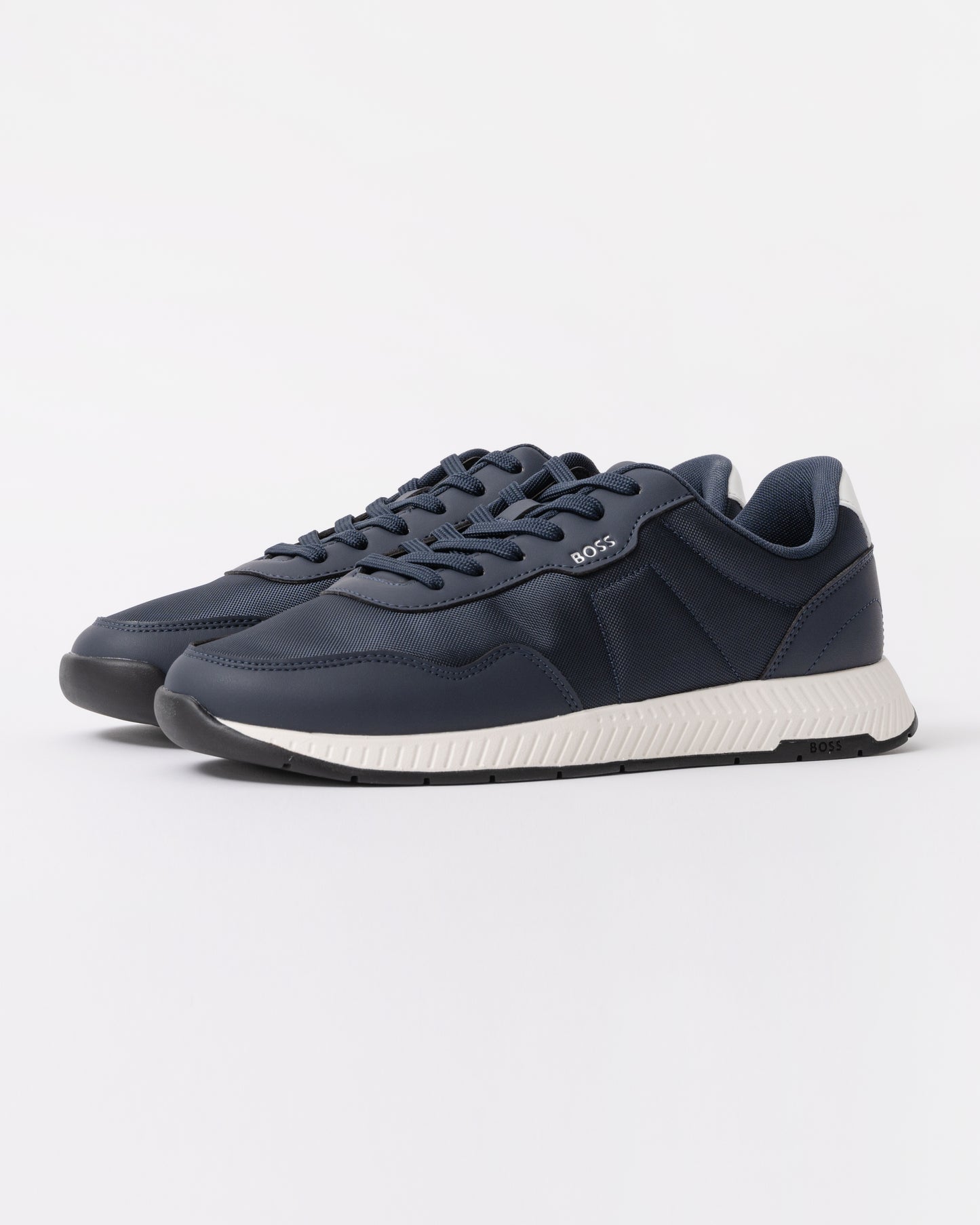 BOSS Orange Titanium Runn Mens Trainers - Dark Blue 404 front