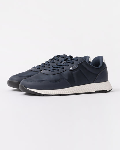 BOSS Orange Titanium Runn Mens Trainers - Dark Blue 404 front