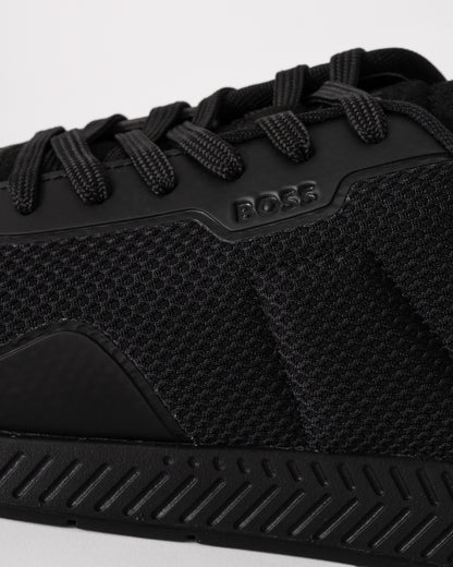 BOSS Orange Titanium Runner Meth Trainers - Black 005