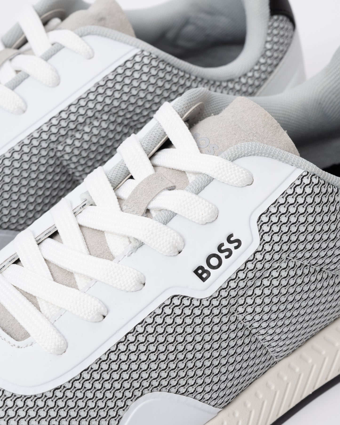 BOSS Orange Mens Titanium Runn Mesh Trainers detail