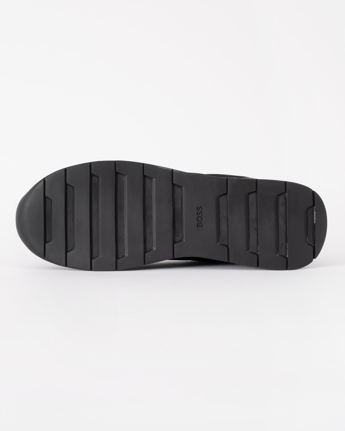 BOSS Orange TTNM Mens Mesh Trainers with Smooth Trims  - Black 005 | CHO | Designer Mens Trainers