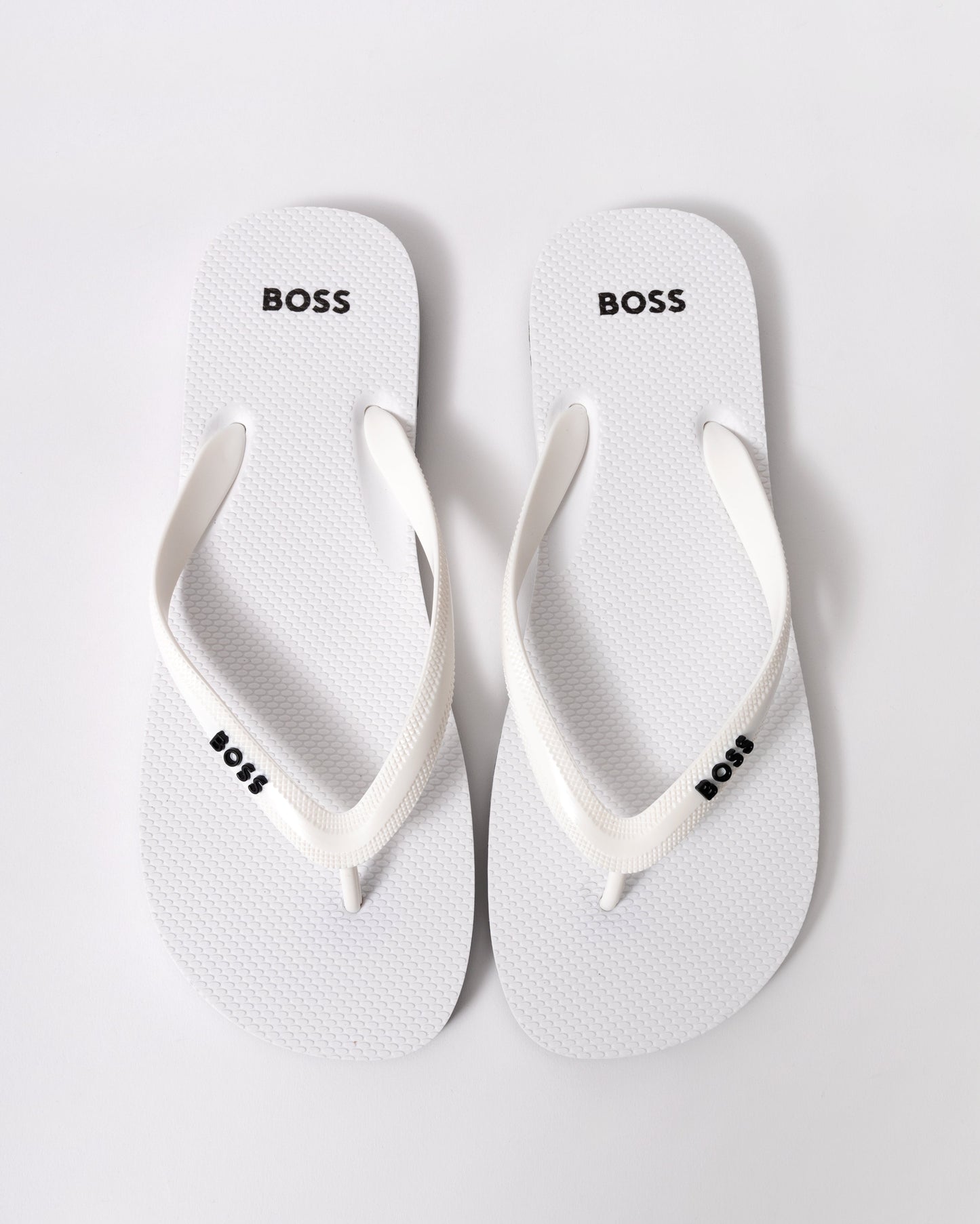 BOSS Orange Tracy Thong Mens Flip Flops - White 100