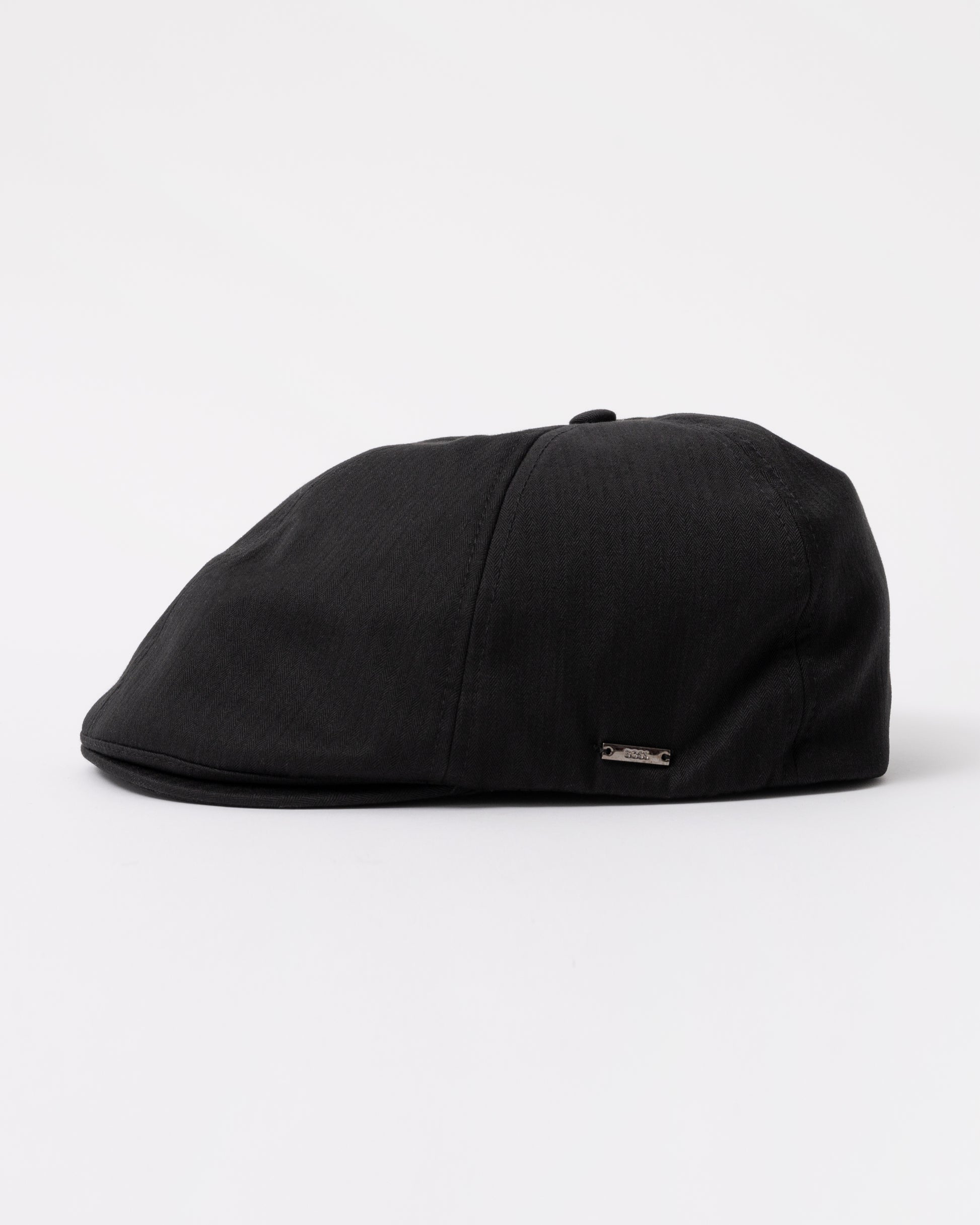 BOSS Orange Mens Trystan Flat Cap - Black 001 side