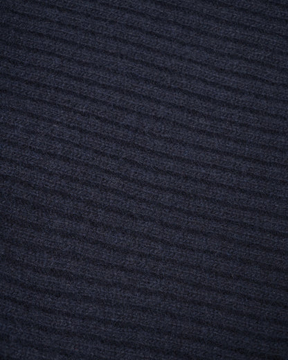 BOSS Orange Uboldi Scarf & Beanie Set - Dark Blue 404 fabric detail