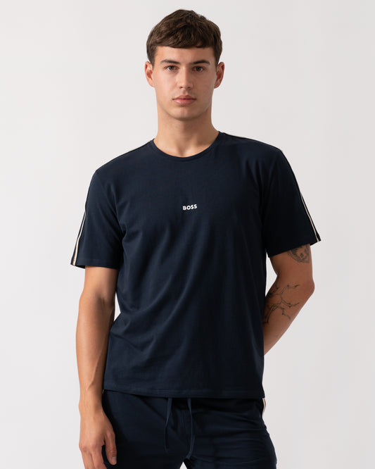 BOSS Orange Unique Mens Pyjama T-Shirt - Dark Blue 403
