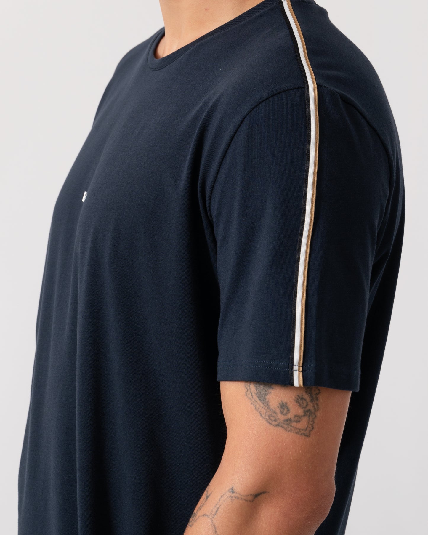 BOSS Orange Unique Mens Pyjama T-Shirt - Dark Blue 403