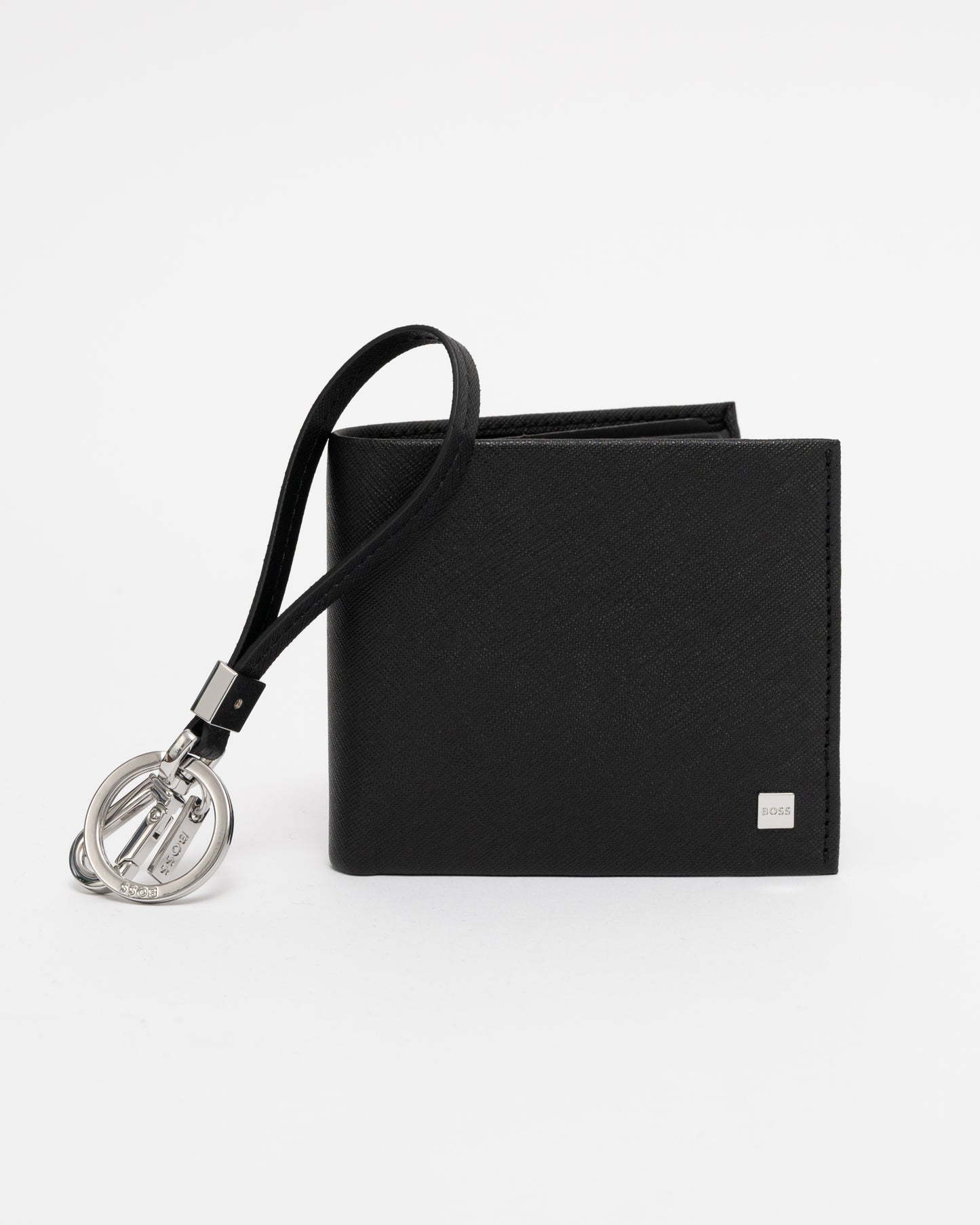 BOSS Orange Wallet and Keyring Gift Set Keychain and Wallet