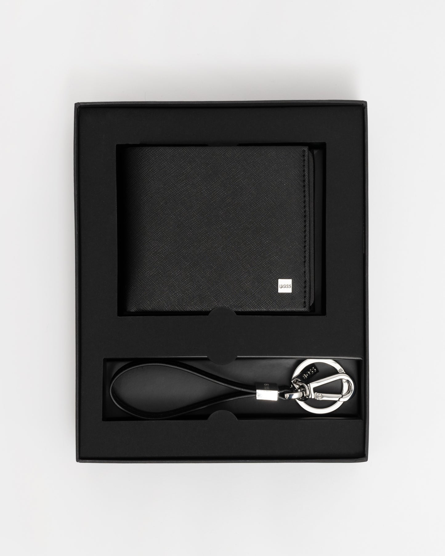 BOSS Orange Wallet and Keyring Gift Set in packaging