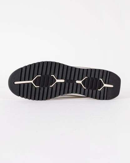 BOSS Orange Zayn Mens Logo Trainers with Faux Suede Trims - Open Grey 063 | CHO | Designer Mens Trainers