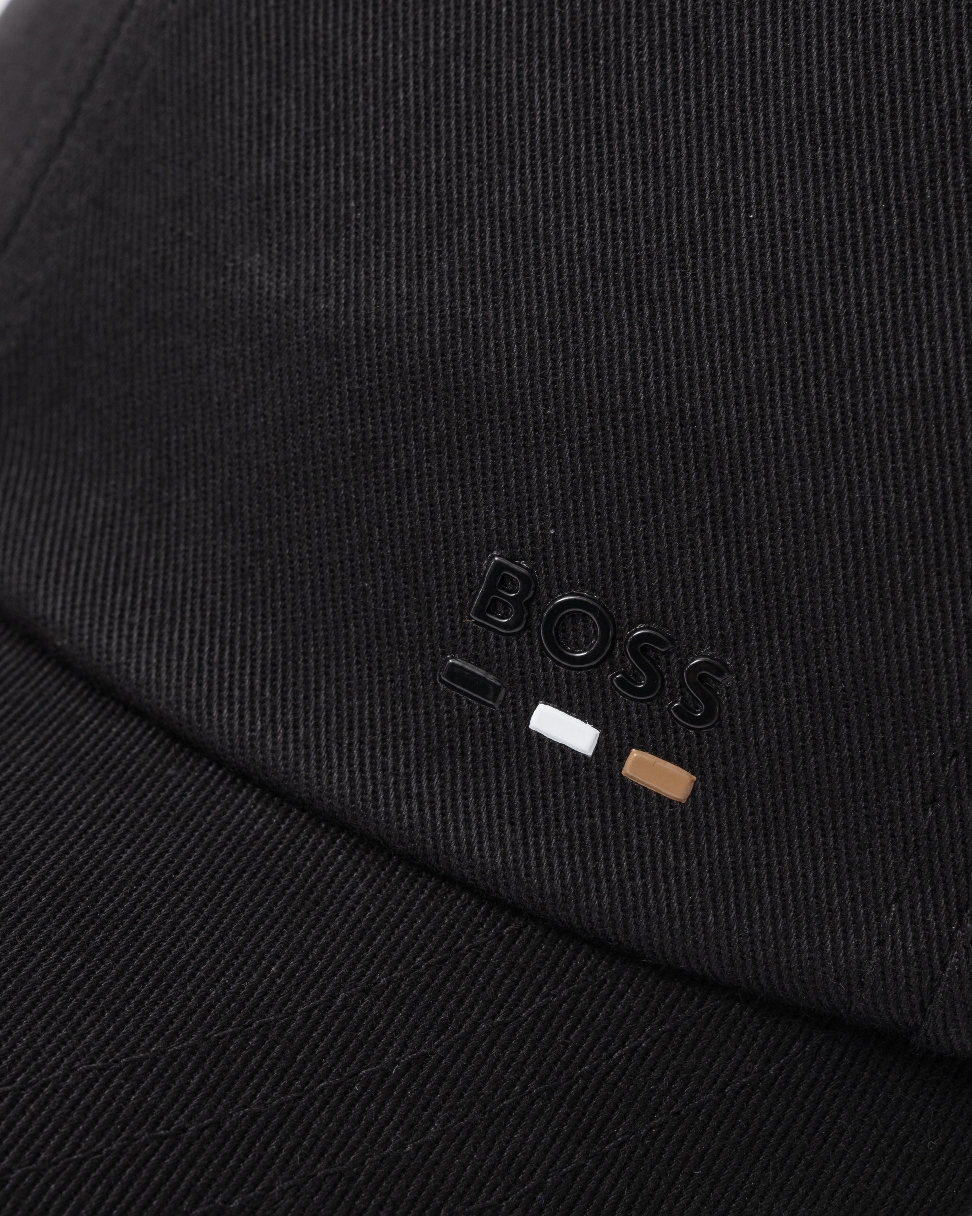 BOSS Orange Mens Zed Icon Cap - Black 001 logo detail