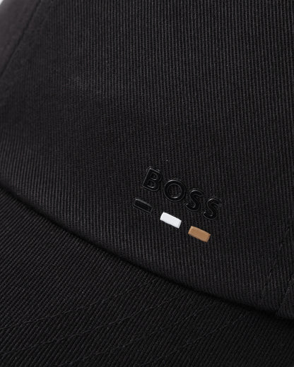 BOSS Orange Mens Zed Icon Cap - Black 001 logo detail