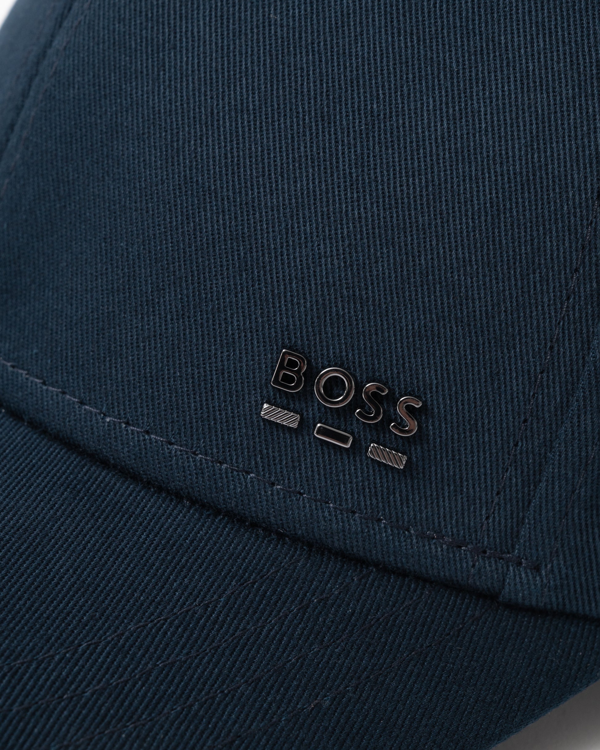 BOSS Orange Mens Zed Baseball Cap - Dark Blue 404 logo detail