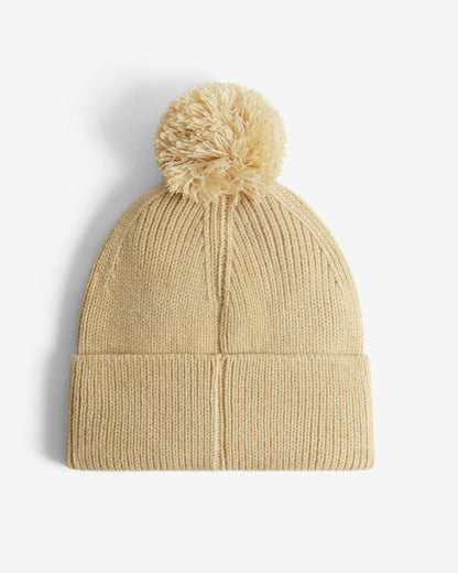 Hunter Brenig Ribbed Pom Beanie - Warm Sand