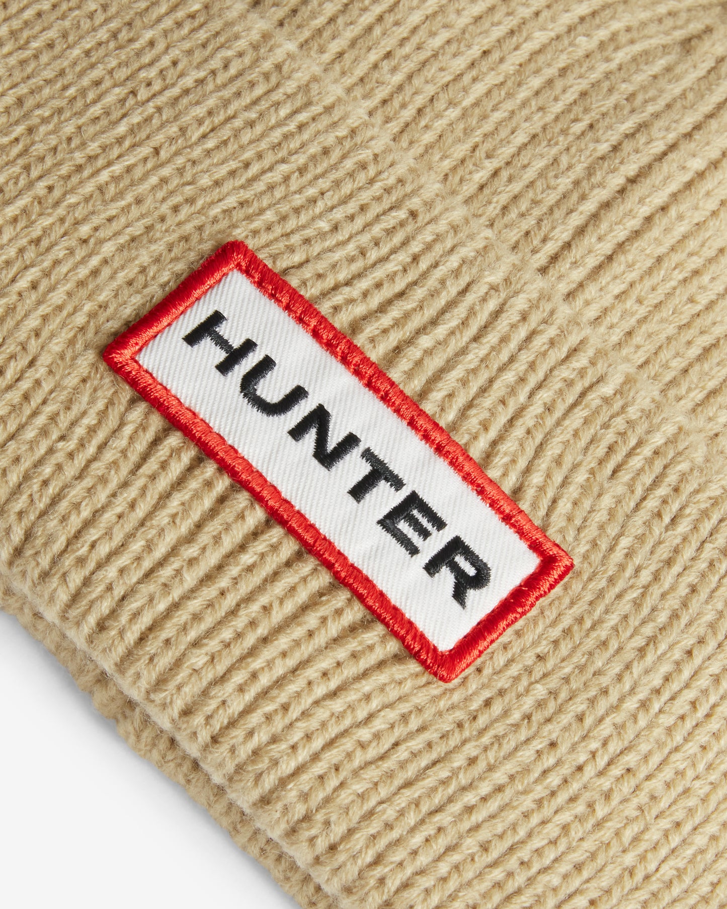 Hunter Brenig Ribbed Pom Beanie - Warm Sand