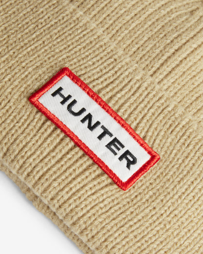 Hunter Brenig Ribbed Pom Beanie - Warm Sand