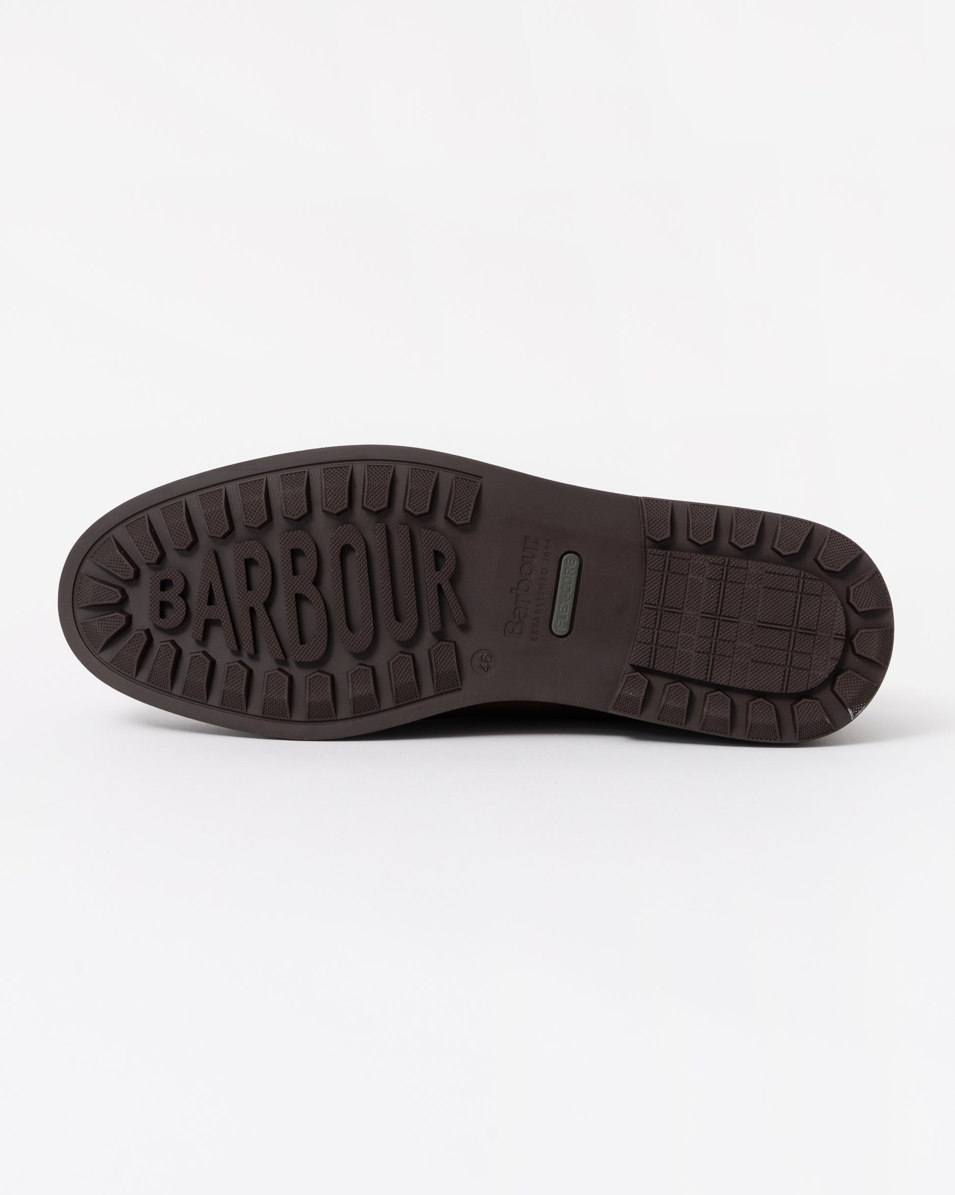 Barbour Carthy Mens Derby Shoes - Dark Brown sole