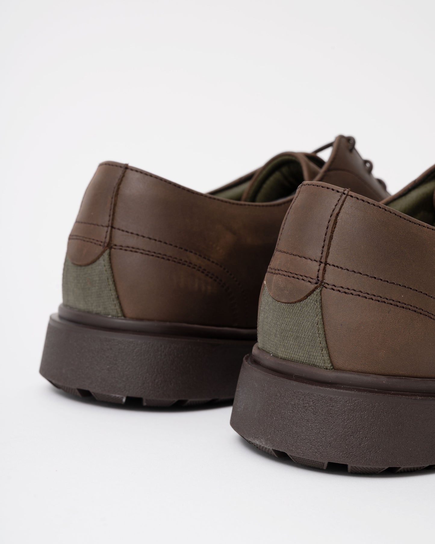 Barbour Carthy Mens Derby Shoes - Dark Brown back