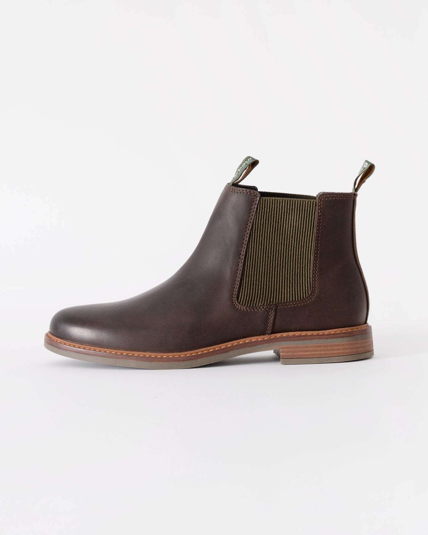 Barbour Farsley Mens Chelsea Boots in Choco