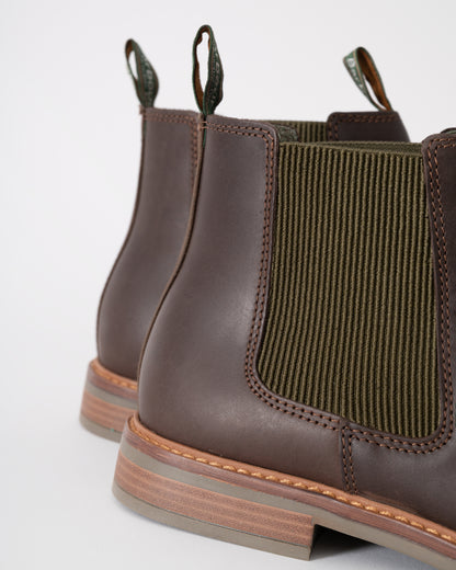 Barbour Farsley Mens Chelsea Boots in Choco