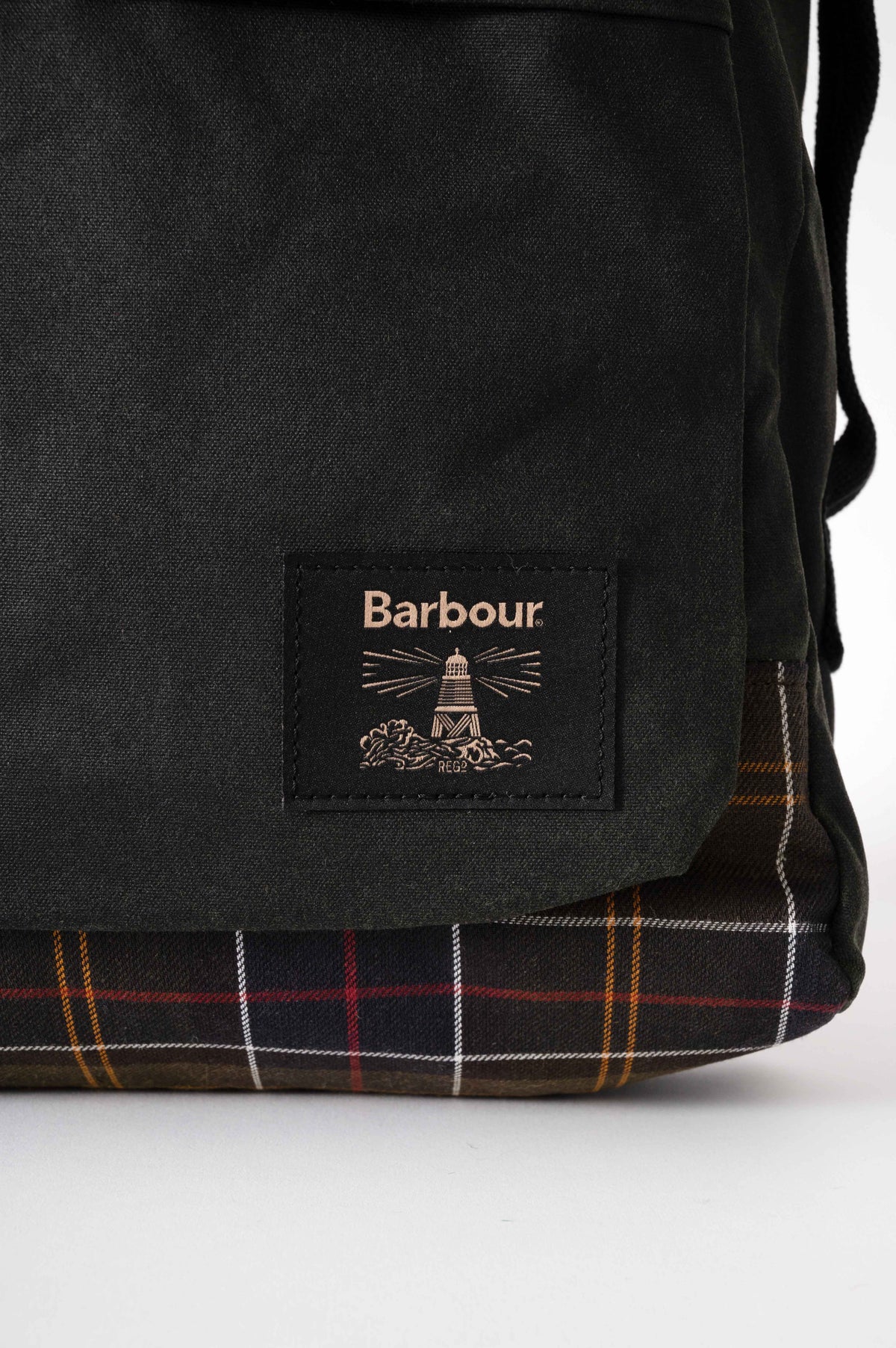 Barbour Field Unisex Wax Backpack - Sage/Classic - CHO - Designer Unisex Backpacks