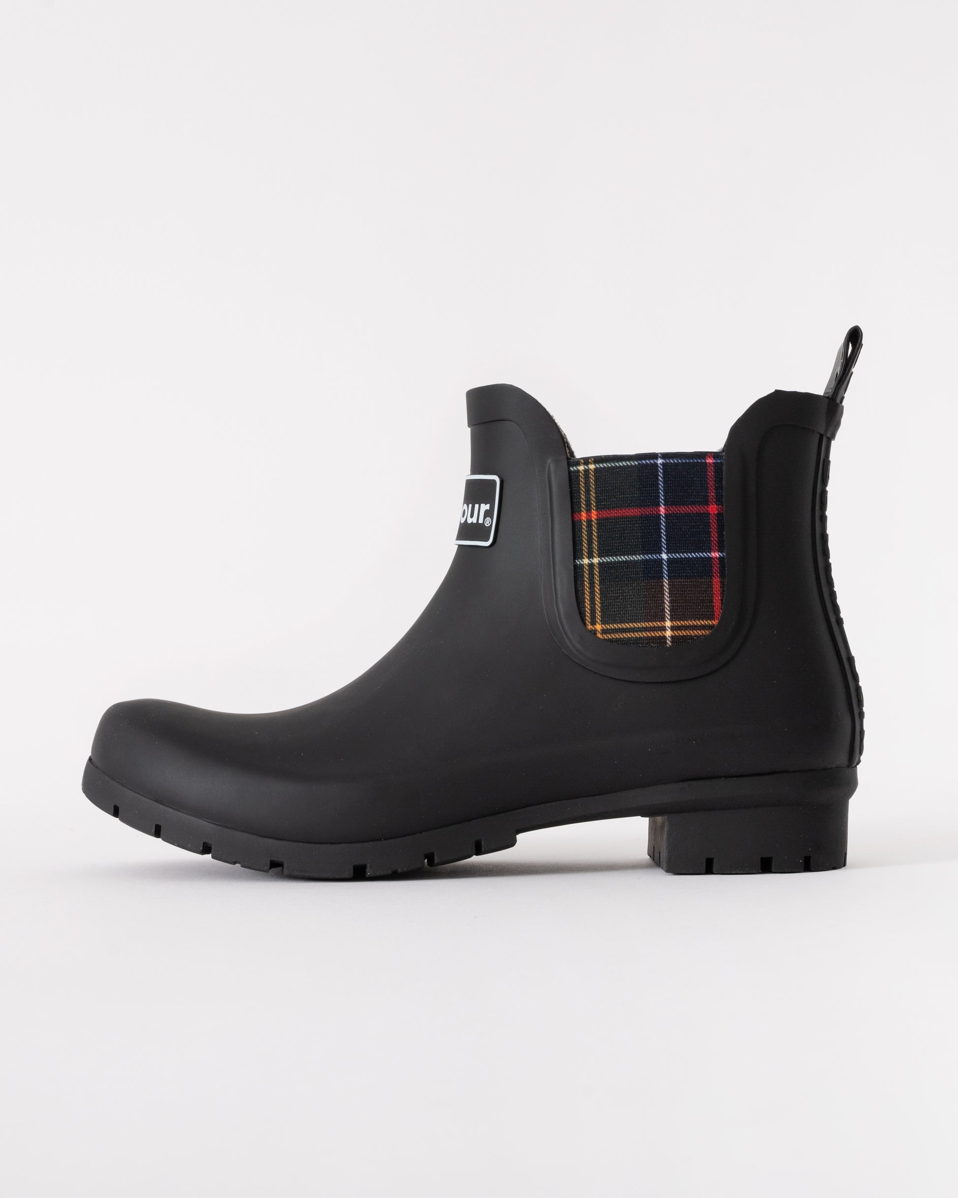 Barbour Kingham Womens Wellingtons - Black - CHO - Designer Womens Short Wellies