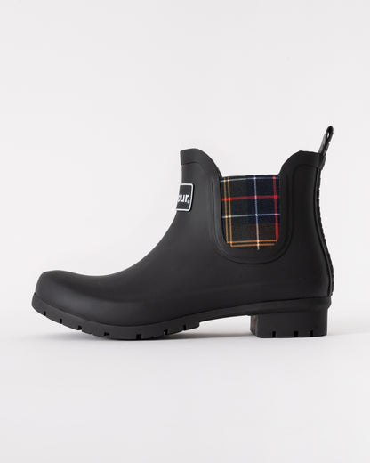 Barbour Kingham Womens Wellingtons - Black - CHO - Designer Womens Short Wellies