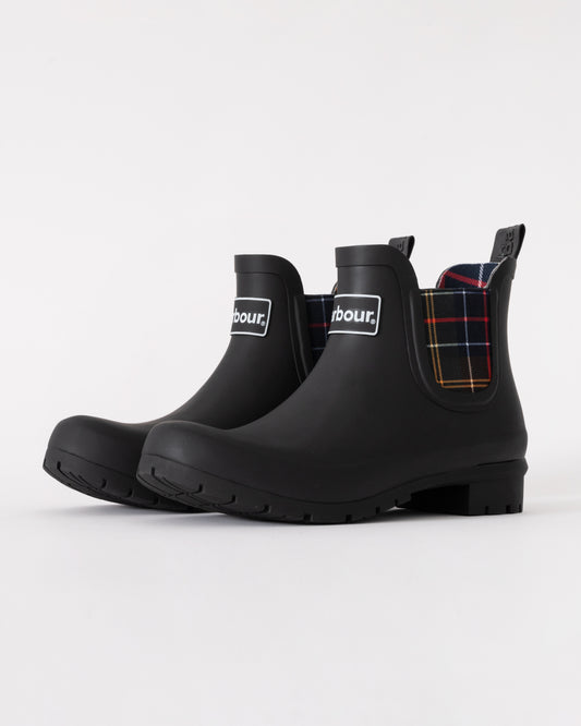 Barbour Kingham Womens Wellingtons in Black