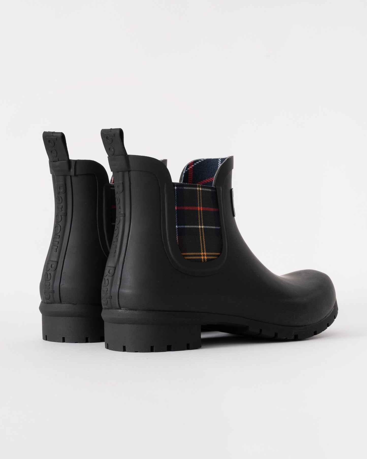 Barbour Kingham Womens Wellingtons - Black - CHO - Designer Womens Short Wellies
