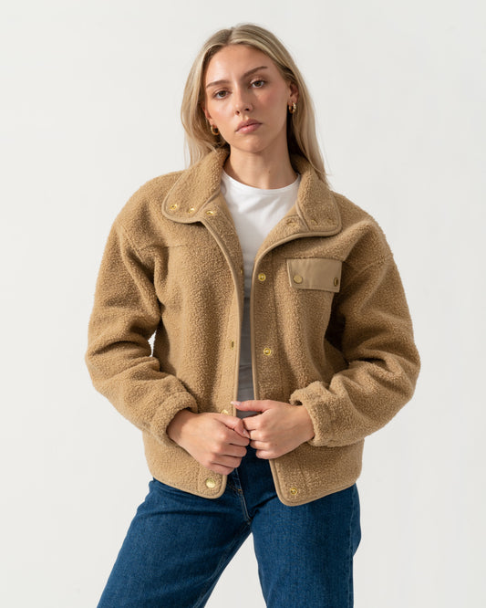 Barbour Mabel Womens Button Up Fleece - Warm Trench | CHO | Designer Womens Fleece Jackets