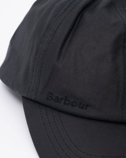 Barbour Mens Wax Sports Cap in Black