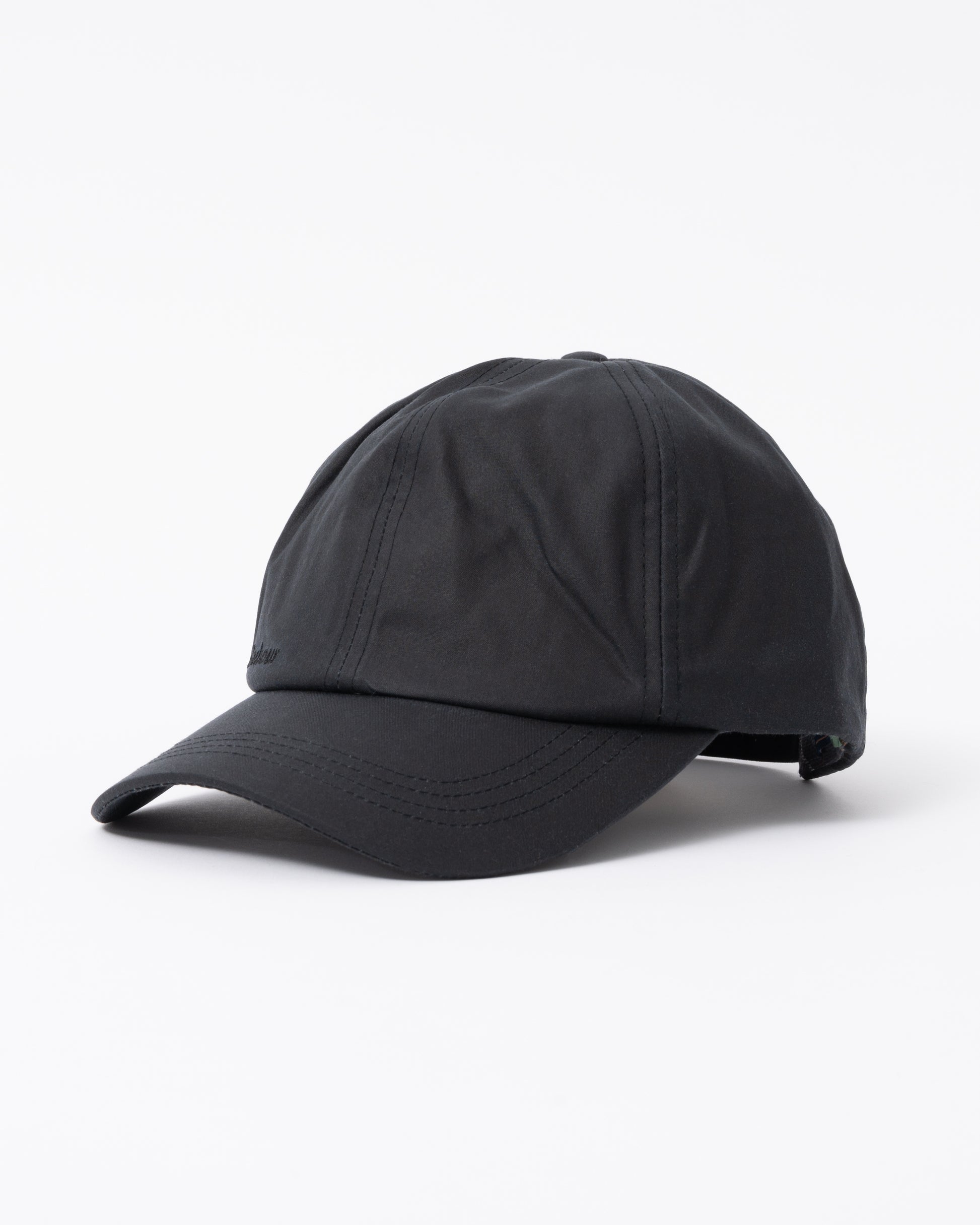 Barbour Mens Wax Sports Cap in Black