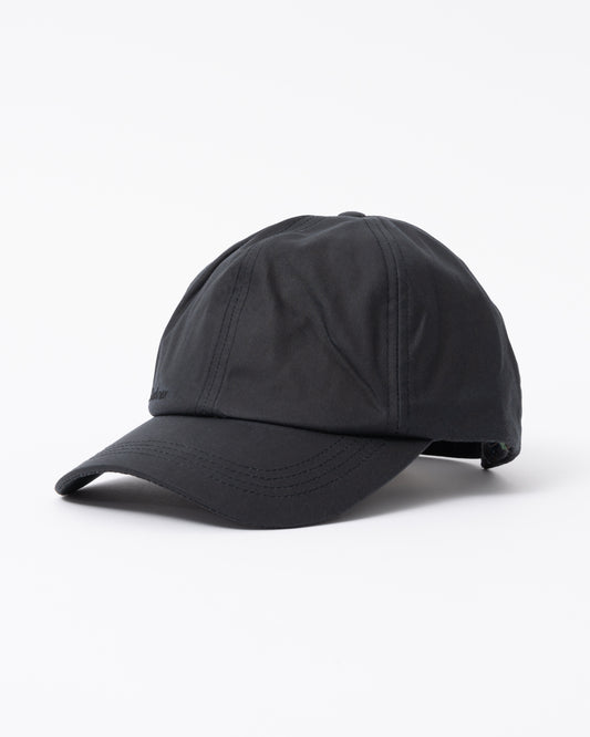 Barbour Mens Wax Sports Cap in Black