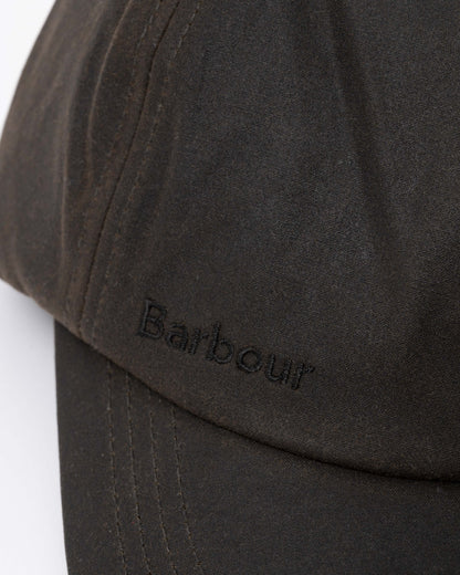 Barbour Mens Wax Sports Cap - Olive