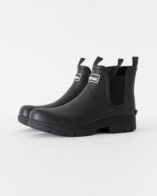 Barbour Nimbus Chelsea Style Mens Wellingtons in Black