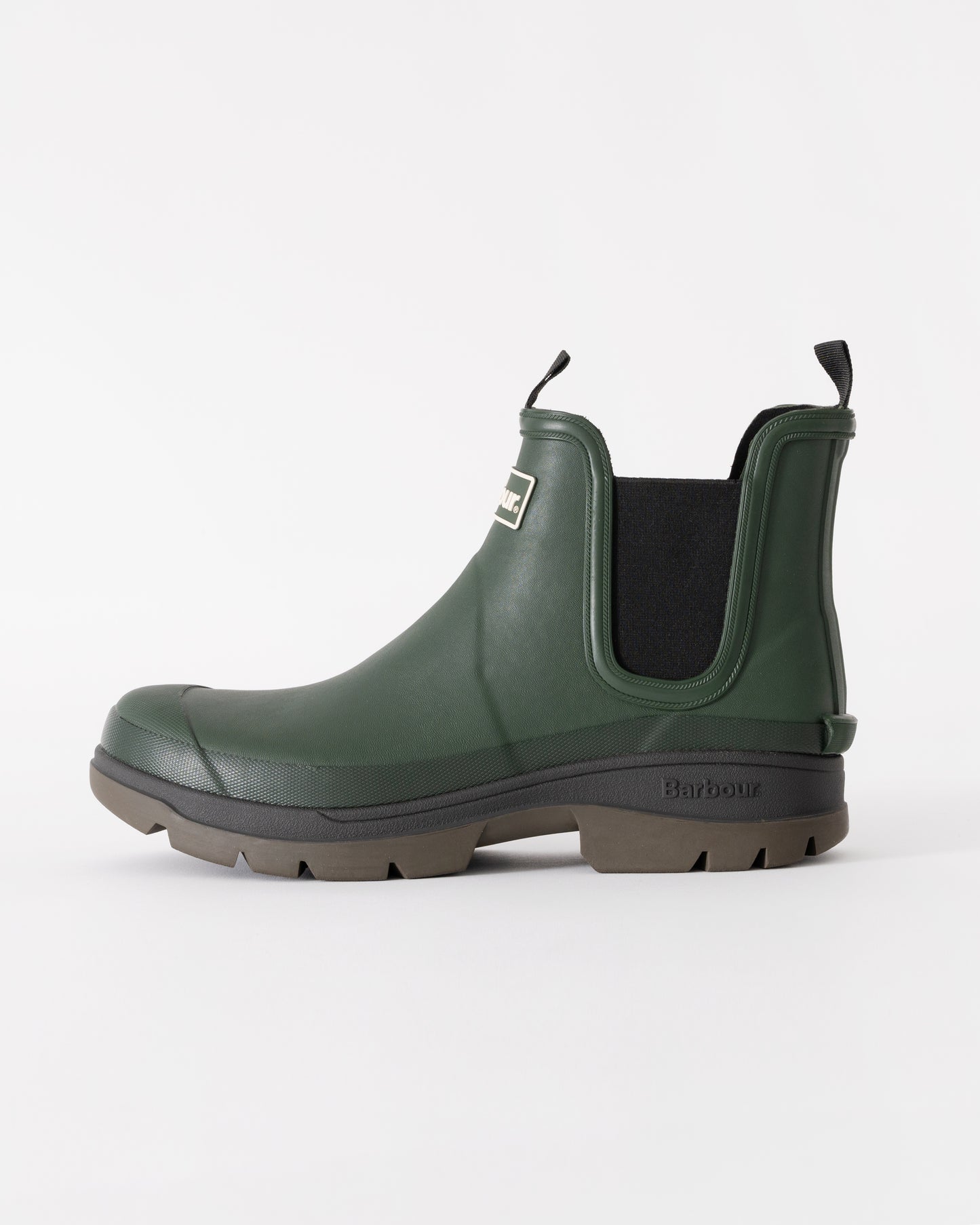 Barbour Nimbus Chelsea Style Mens Wellingtons in Olive