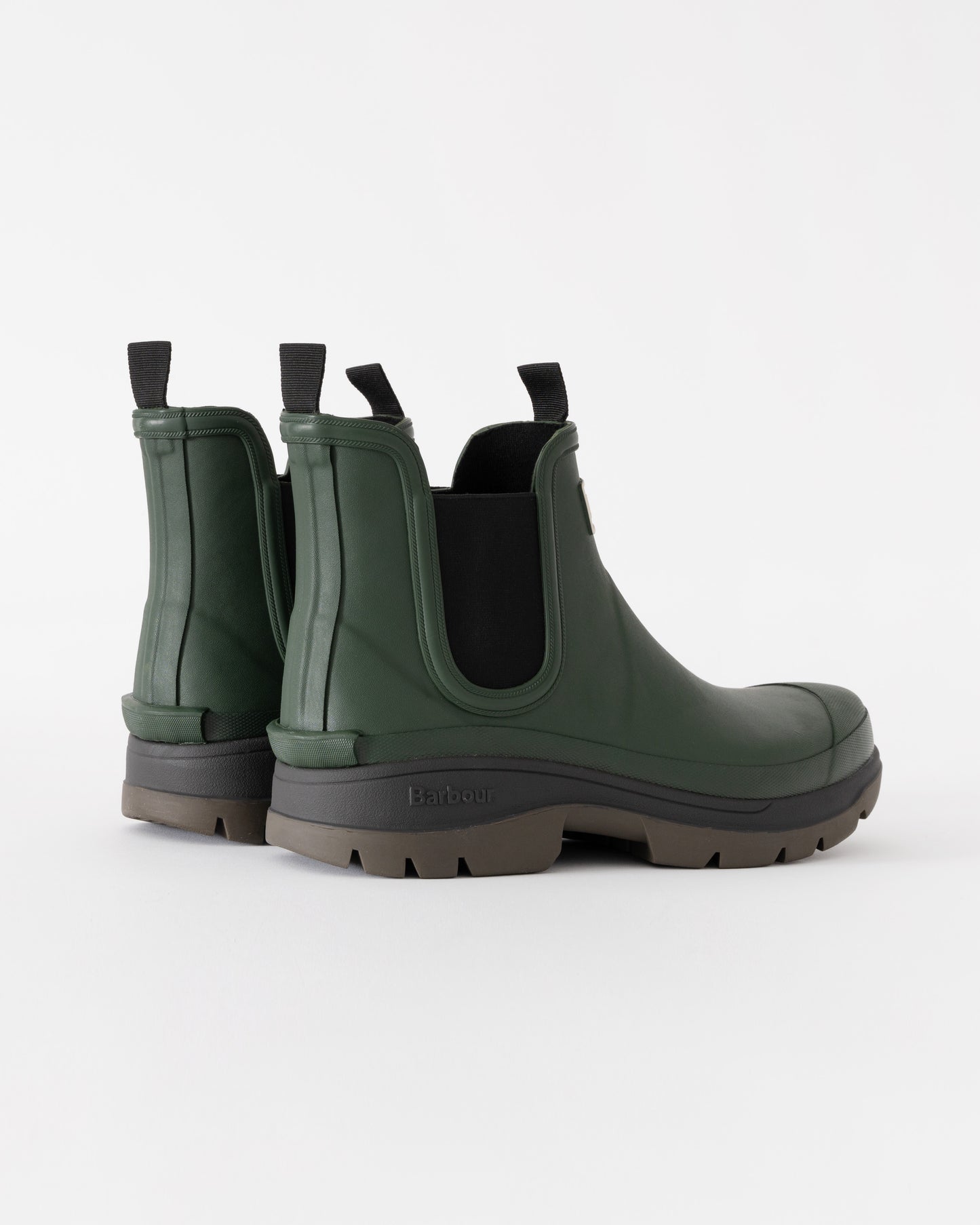 Barbour Nimbus Chelsea Style Mens Wellingtons in Olive