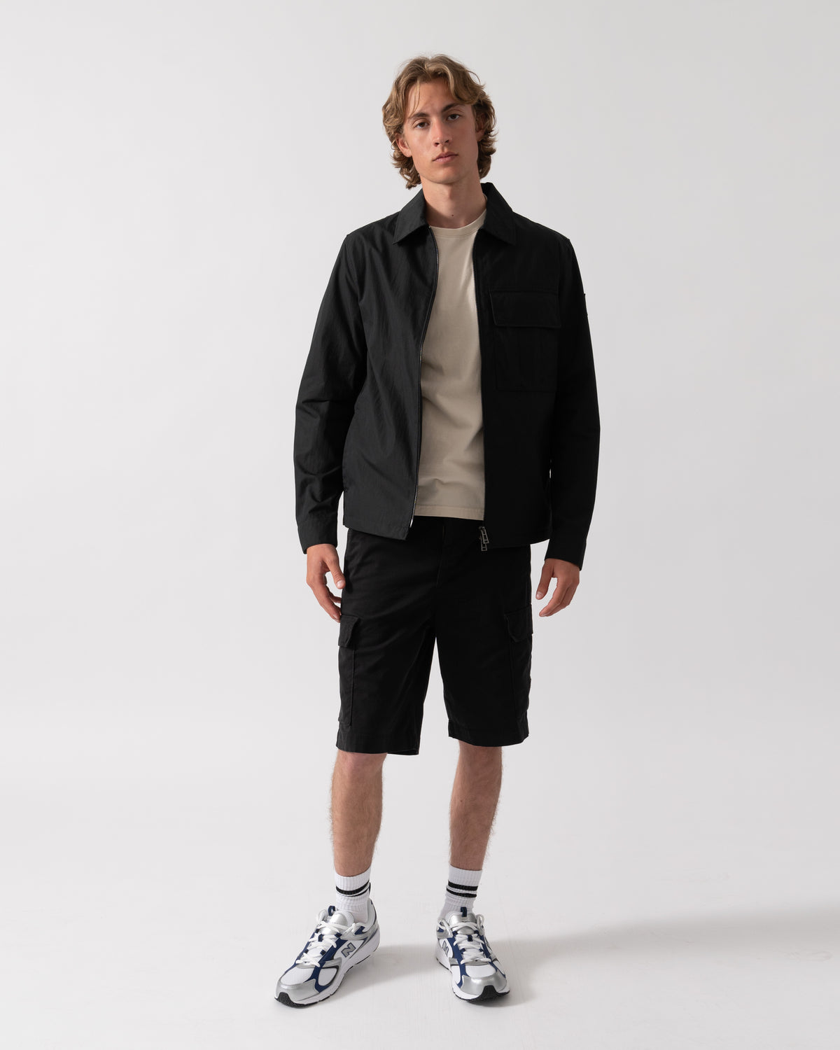 Belstaff Cargo Mens Overshirt - Black