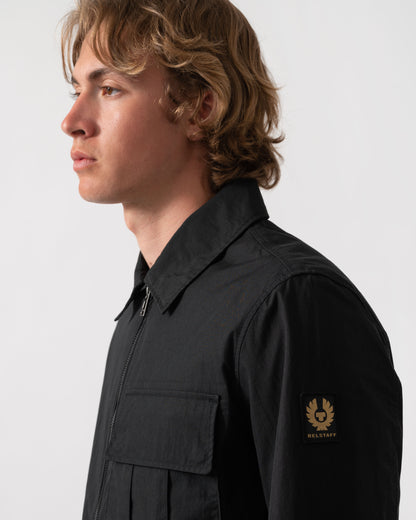 Belstaff Cargo Mens Overshirt - Black