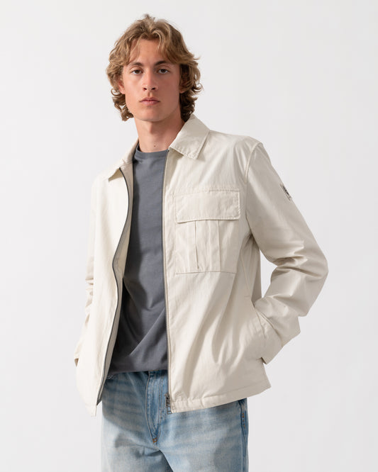 Belstaff Cargo Mens Overshirt - Silver Birch | CHO | Designer Mens Overshirts
