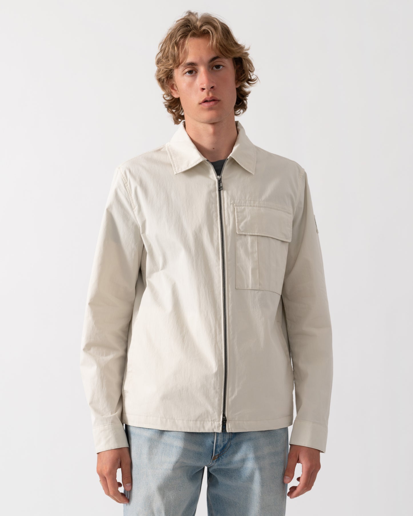 Belstaff Cargo Mens Overshirt - Silver Birch | CHO | Designer Mens Overshirts