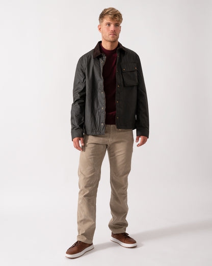 Belstaff Ground Mens Jacket - Faded Olive - CHO - Designer Mens Coats & Jackets