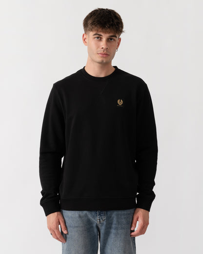 Belstaff Mens Logo Sweatshirt - Black front