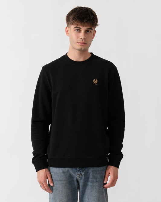 Belstaff Mens Logo Sweatshirt - Black front