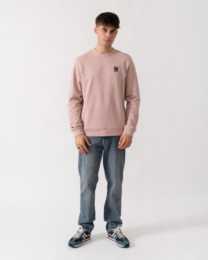 Belstaff Mens Logo Sweatshirt - Dusk Pink